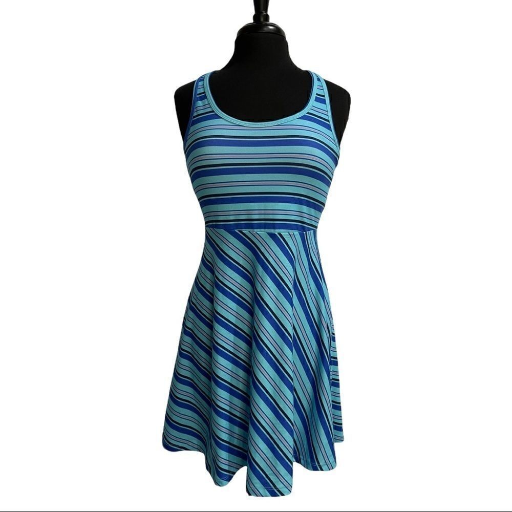 Tehama Striped Racerback Athleisure Dress Sz S